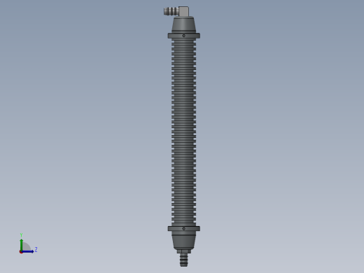 solidworks 油冷却器左视缩略图