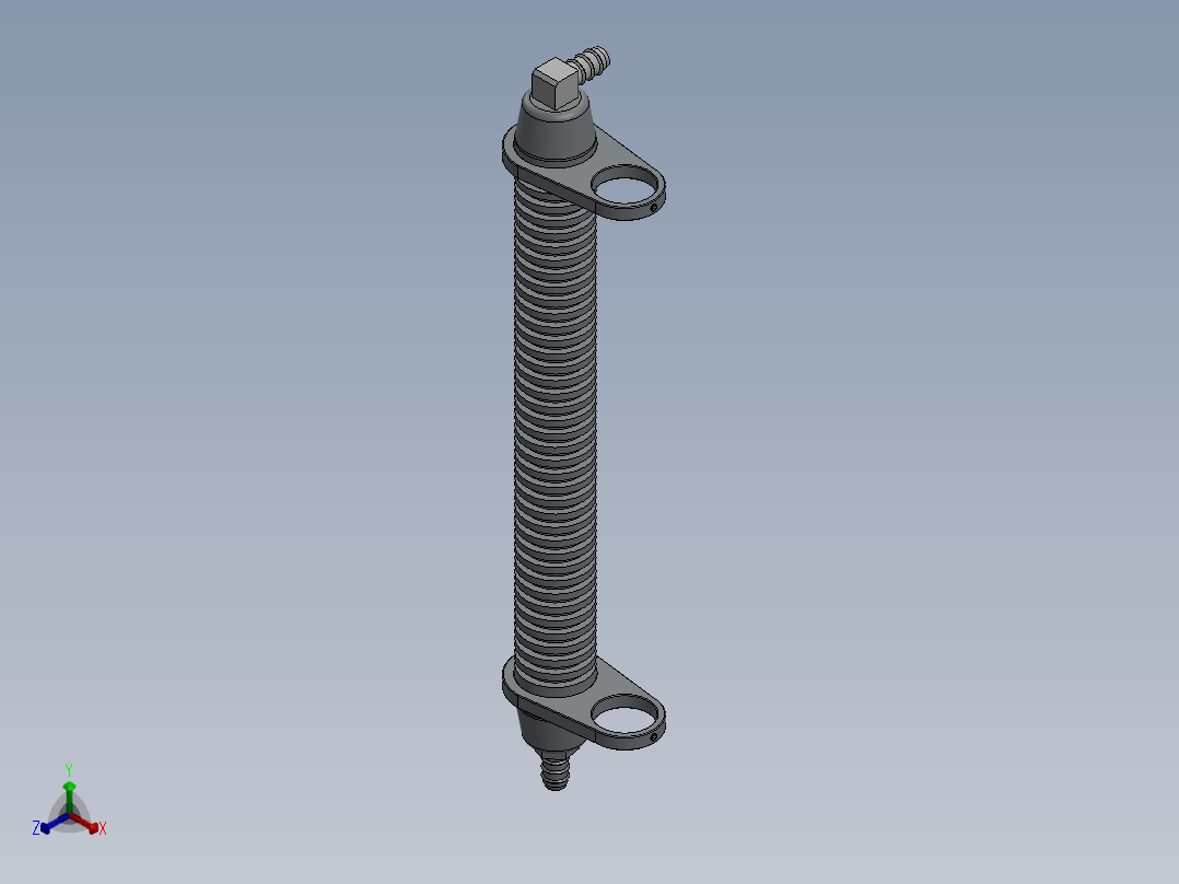 solidworks 油冷却器正等轴测图