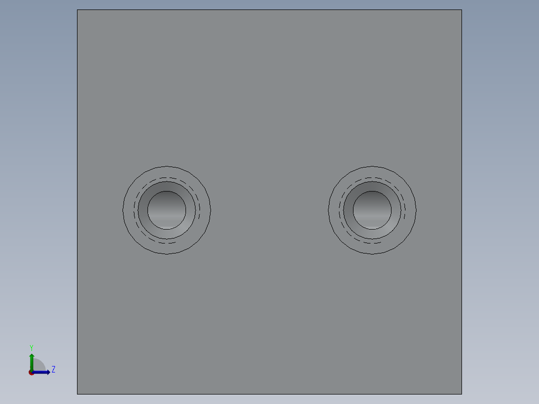 液压阀块SW2012含特征左视图