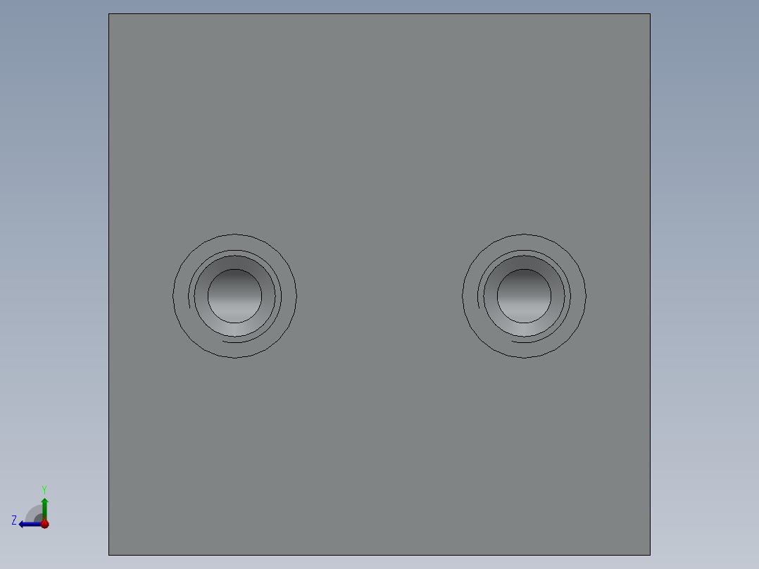 液压阀块SW2012含特征右视图