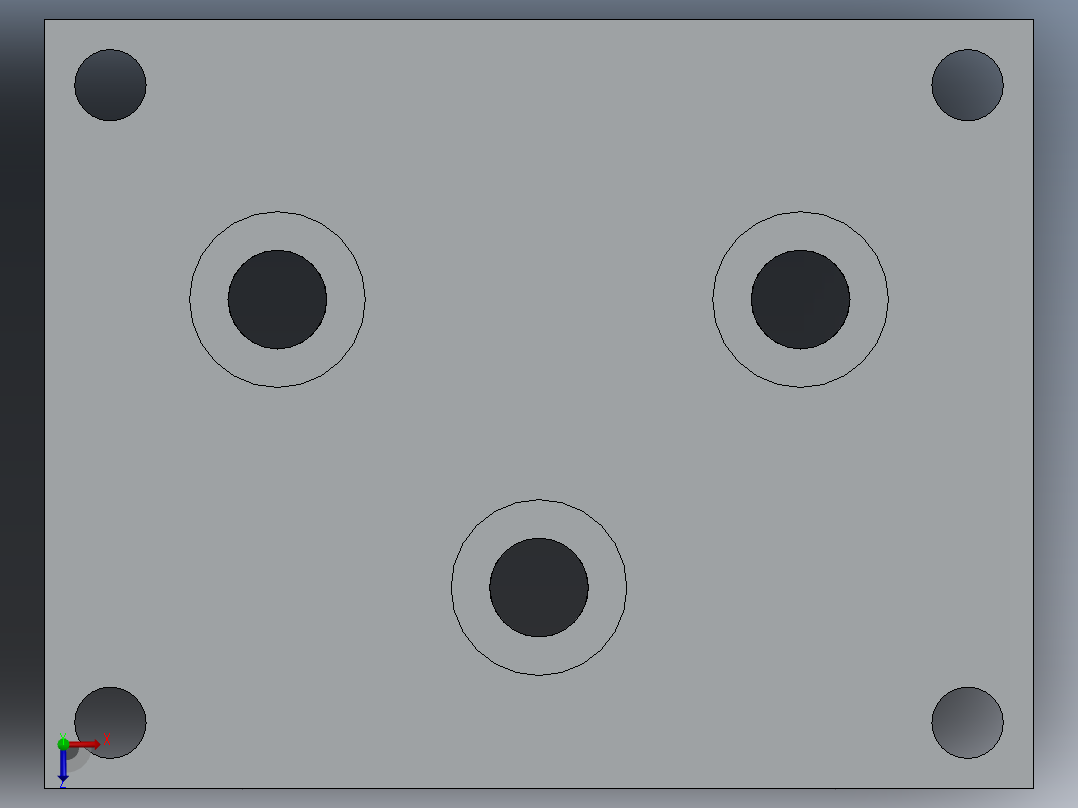 液压阀块SW2012含特征俯视图