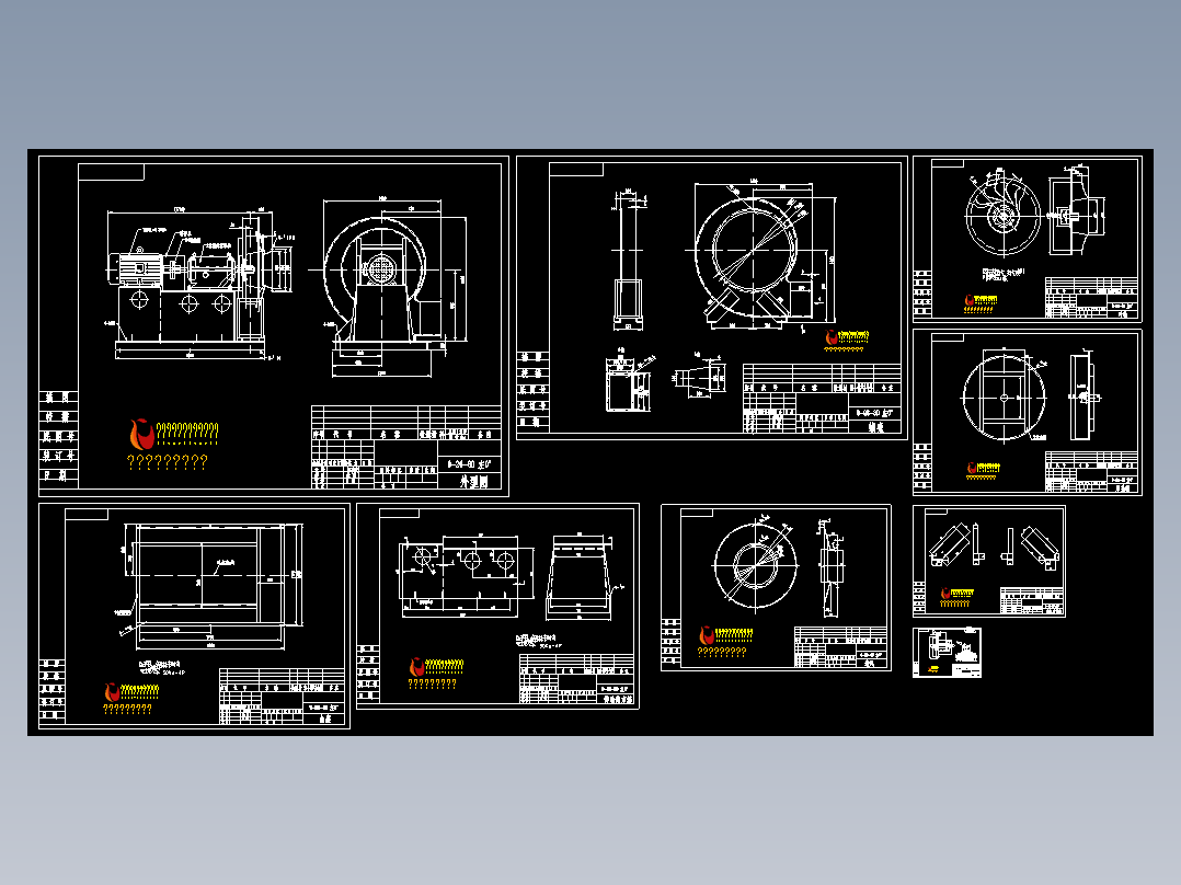 9-26-8D高压离心风机套图9张