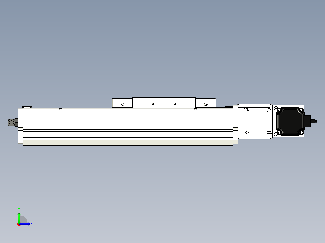 Toyo东佑达直线模组-ECB17-150-R左视图