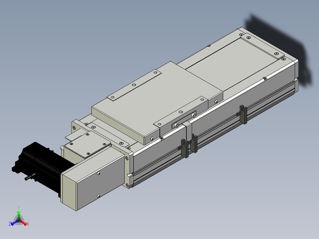 Toyo东佑达直线模组-ECB17-150-R正等轴测图