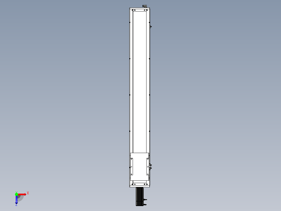 Toyo东佑达直线模组-ECH17-1150-BC-400W+煞車俯视图