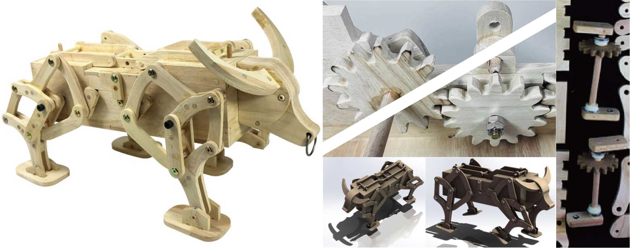 木牛流马激光切割立体(CAD)