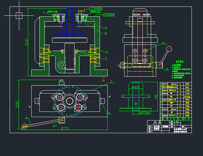 CA6140机床法兰盘（代号831004）设计（有cad源图）
