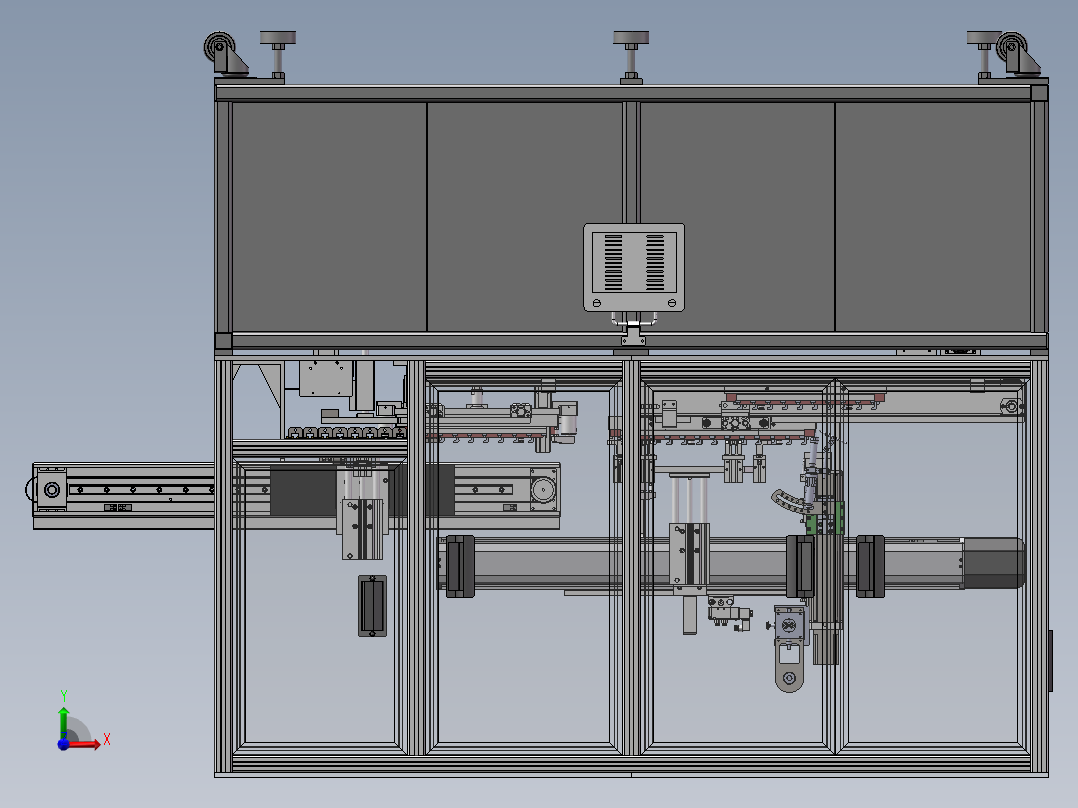 马达线束焊线机总装前视图