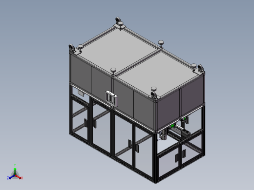 马达线束焊线机总装正等轴测缩略图