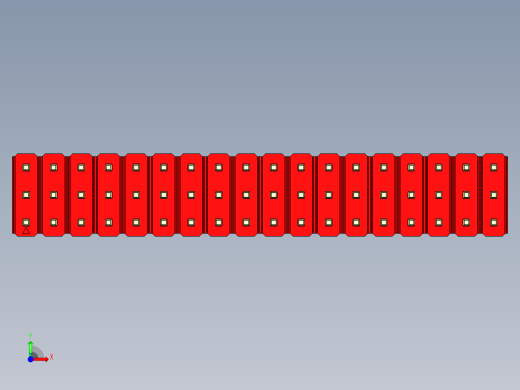 彩色公头100mil（2.54mm）系列-DS1021_red_3x18p_100mil_Type19_rev1.0前视缩略图