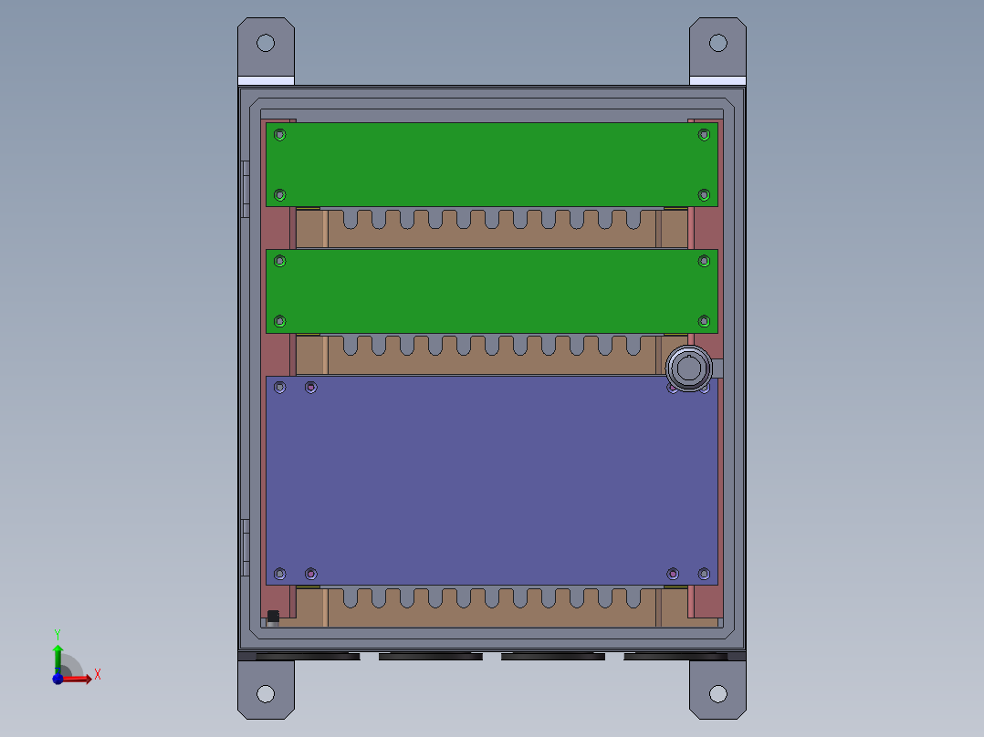 4U集成箱前视图