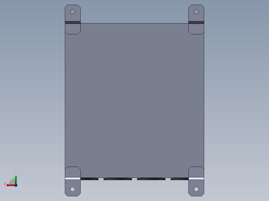 4U集成箱后视图