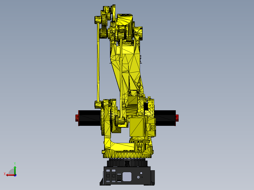 吸盘机械臂后视图