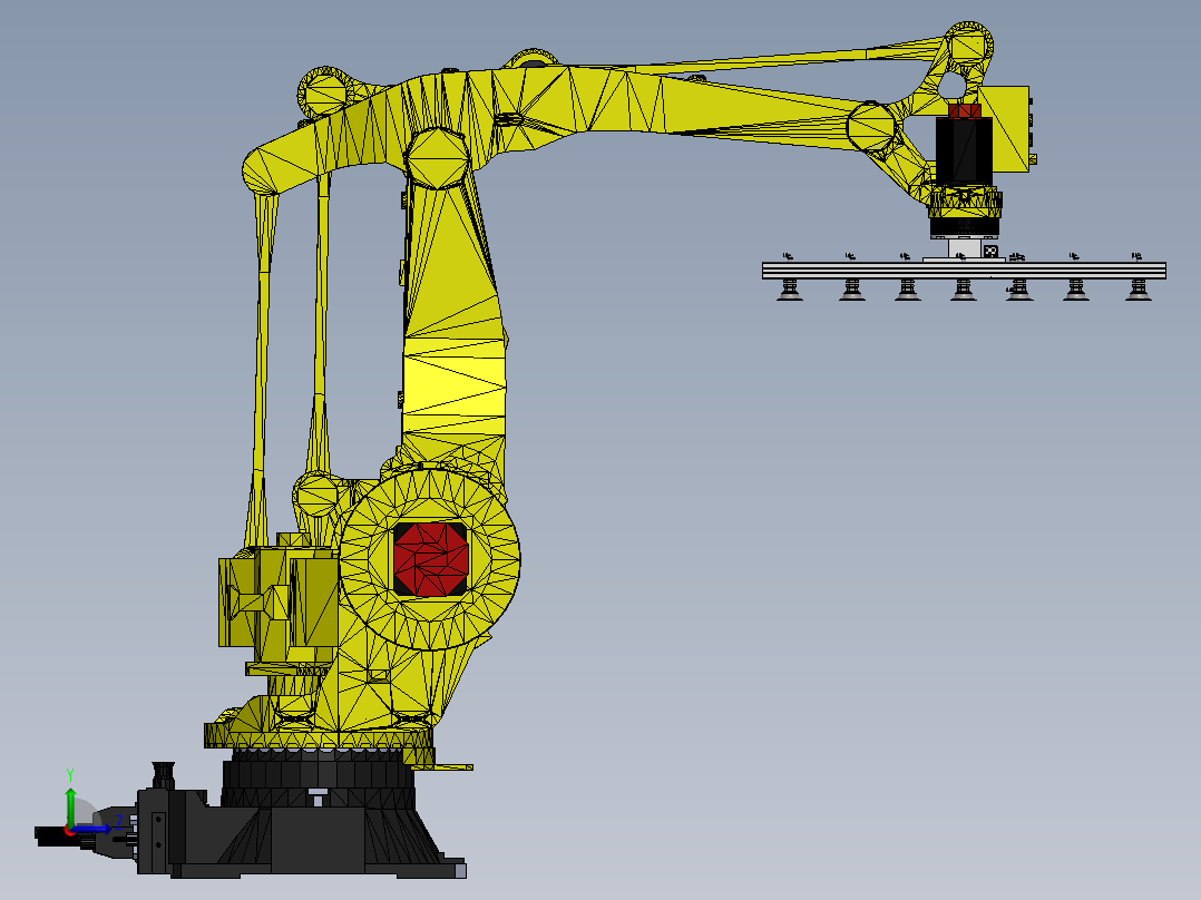 吸盘机械臂左视图