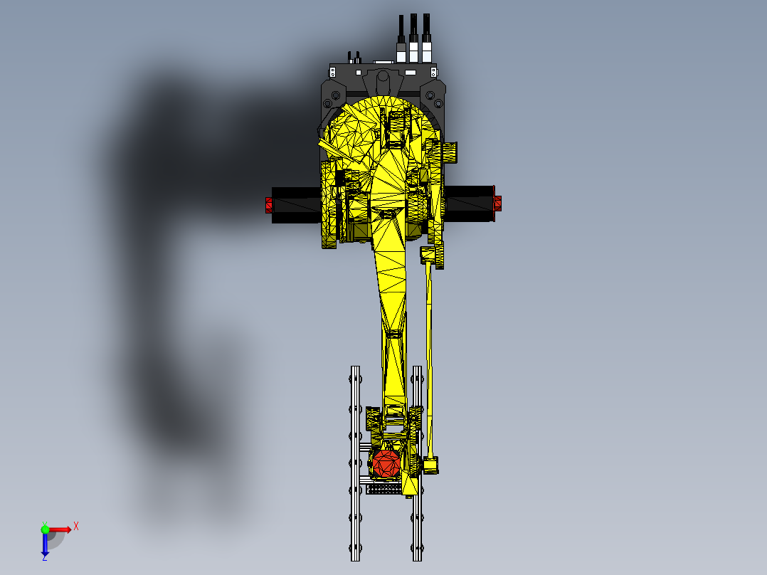 吸盘机械臂俯视图
