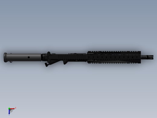 AR-15步枪俯视缩略图