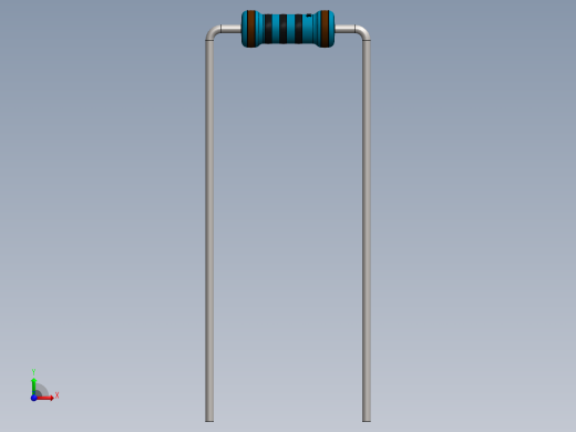 电容器 二极管 电阻器-Resistor 100 Ohm Blue前视缩略图