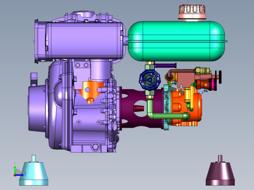 轻便式汽油驱动消防液压机动泵左视缩略图