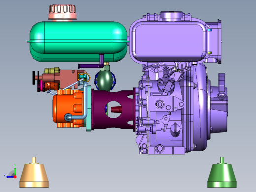轻便式汽油驱动消防液压机动泵右视缩略图