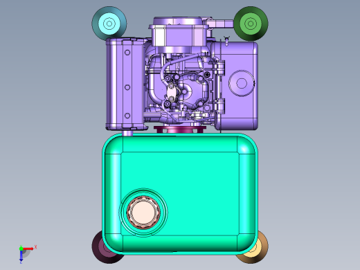 轻便式汽油驱动消防液压机动泵俯视缩略图