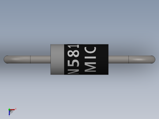 电容器 二极管 电阻器-Schottky Diode 1N5818俯视缩略图