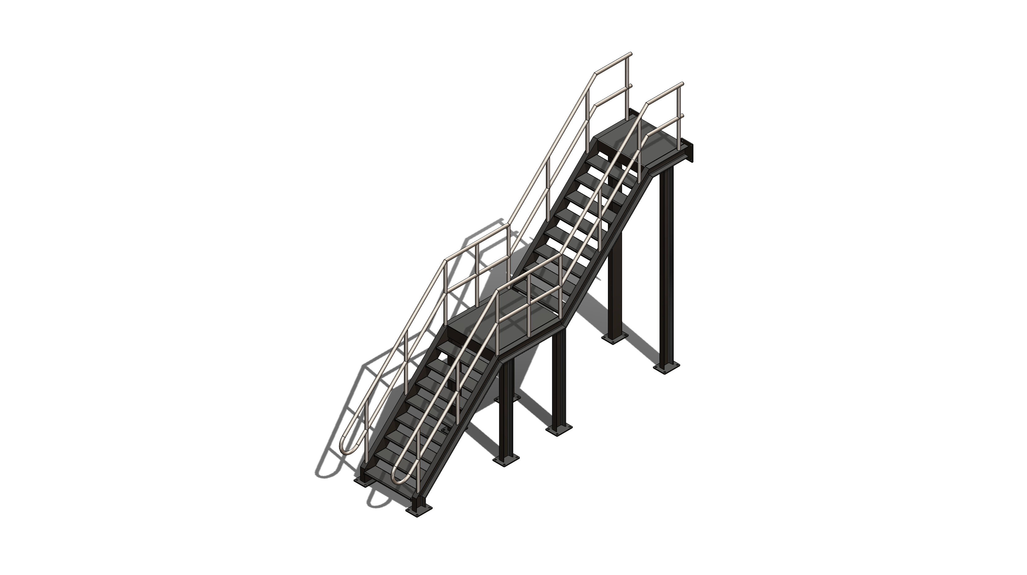 steel-stair仓库钢结构楼梯