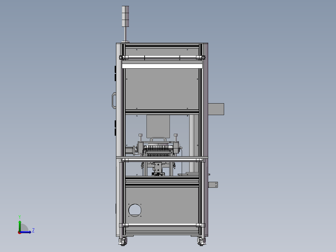 B11_旋转镭雕设备左视图