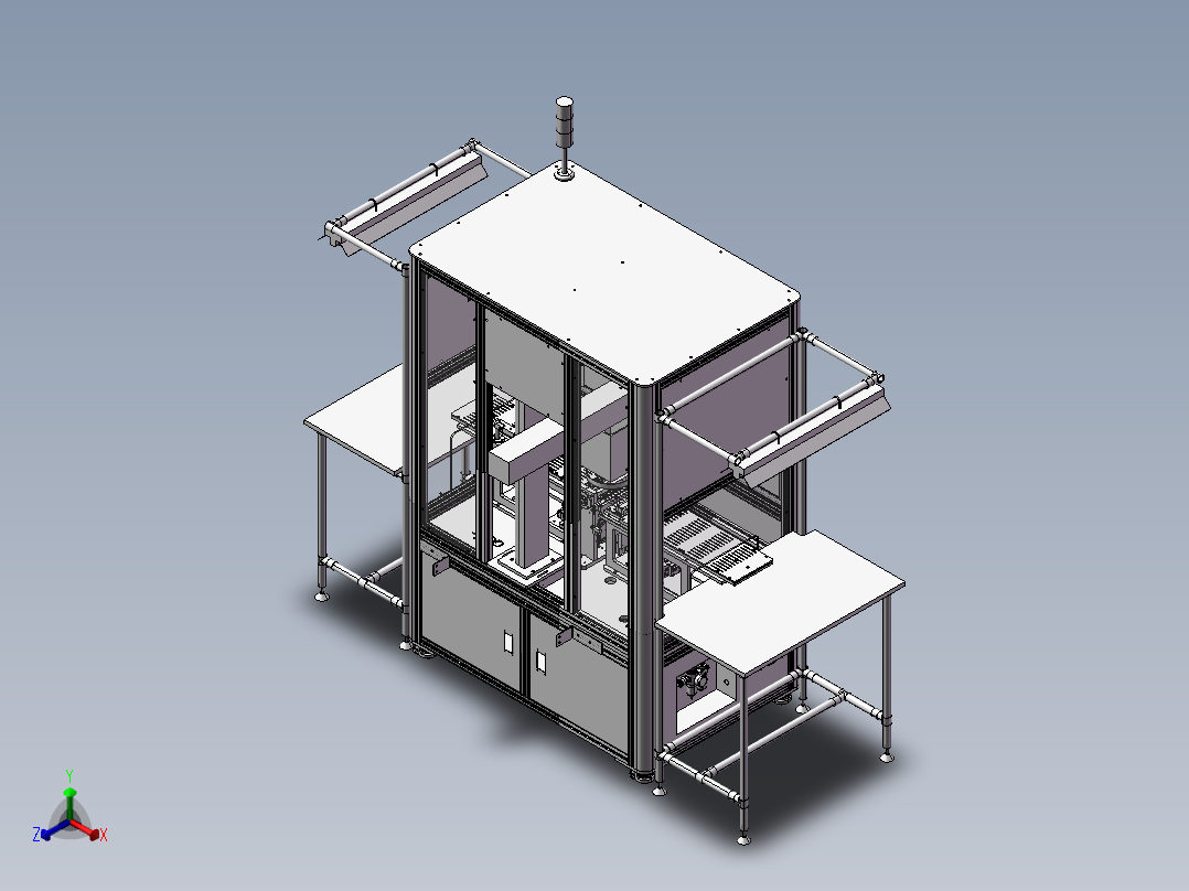 B11_旋转镭雕设备正等轴测图