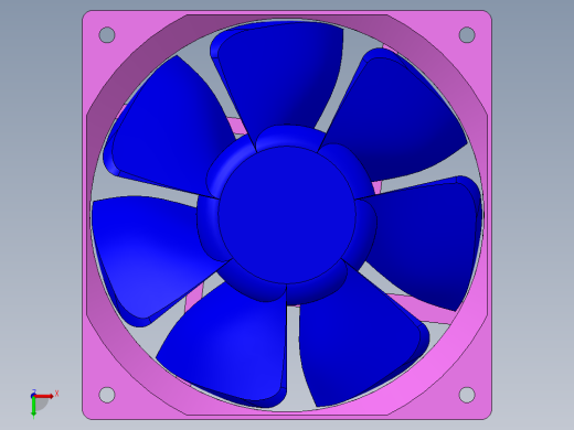 散热风扇120x120x38前视缩略图
