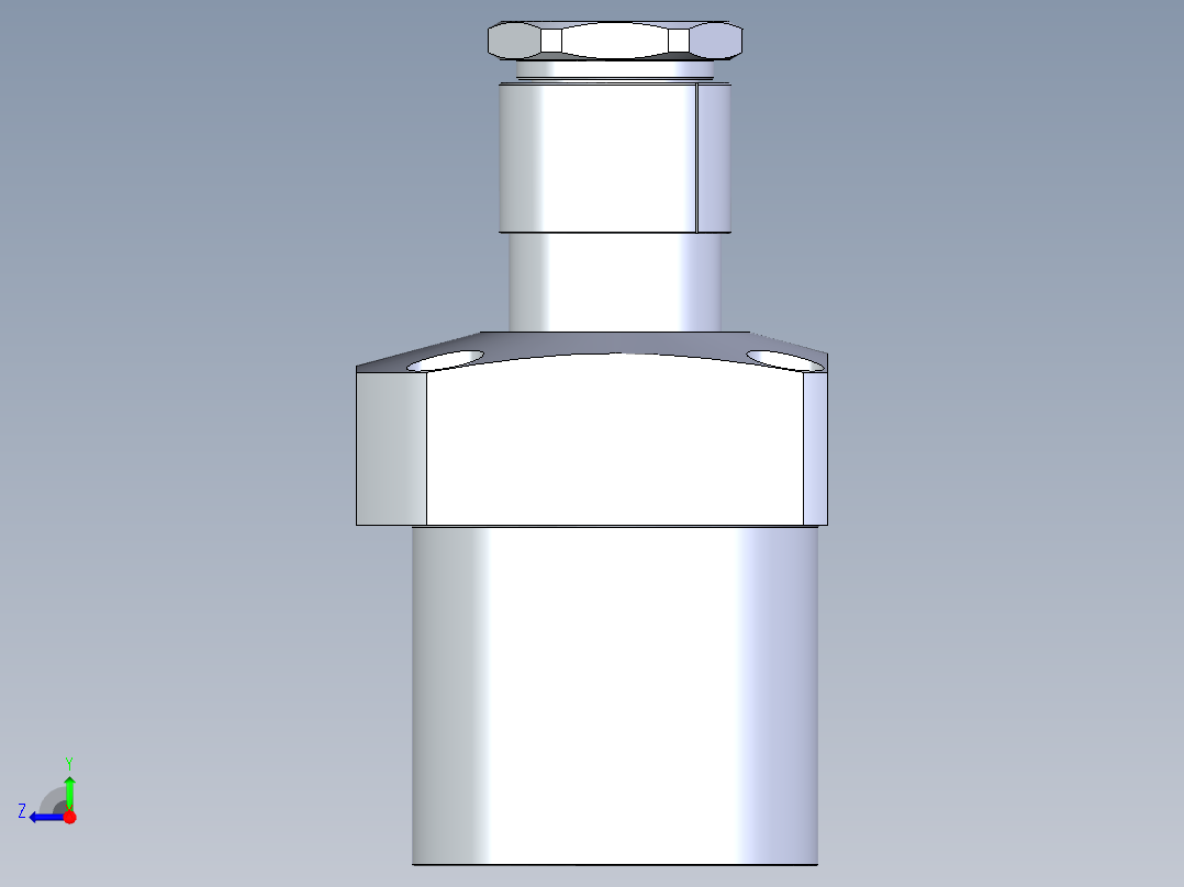 KOSMEKLG1050-SL-Y45多系列多零件图纸模型右视图
