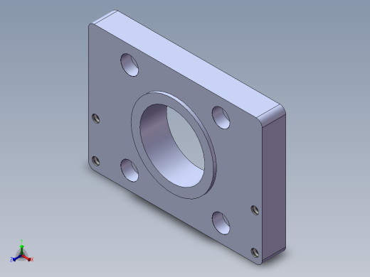 模组KK-60-F5 42步进电机板.SLDPRT正等轴测缩略图