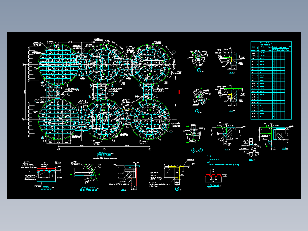 水泥厂钢结构工程CAD图
