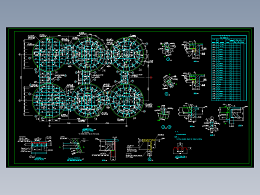 水泥厂钢结构工程CAD图
