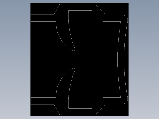 型材-BR 8 SLOT MOUNTING RIM PROFILE KJN518347.DXF