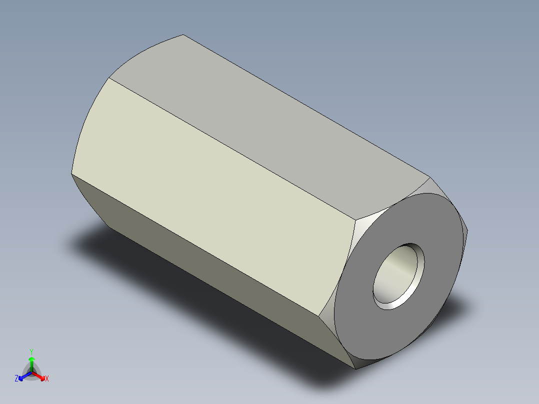 螺母-Nut_M20-100-50-30-30.stp主视图