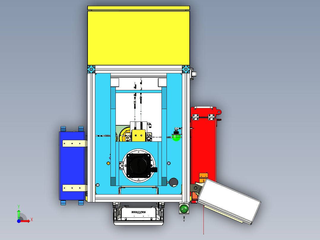 上下管柱压装前视图