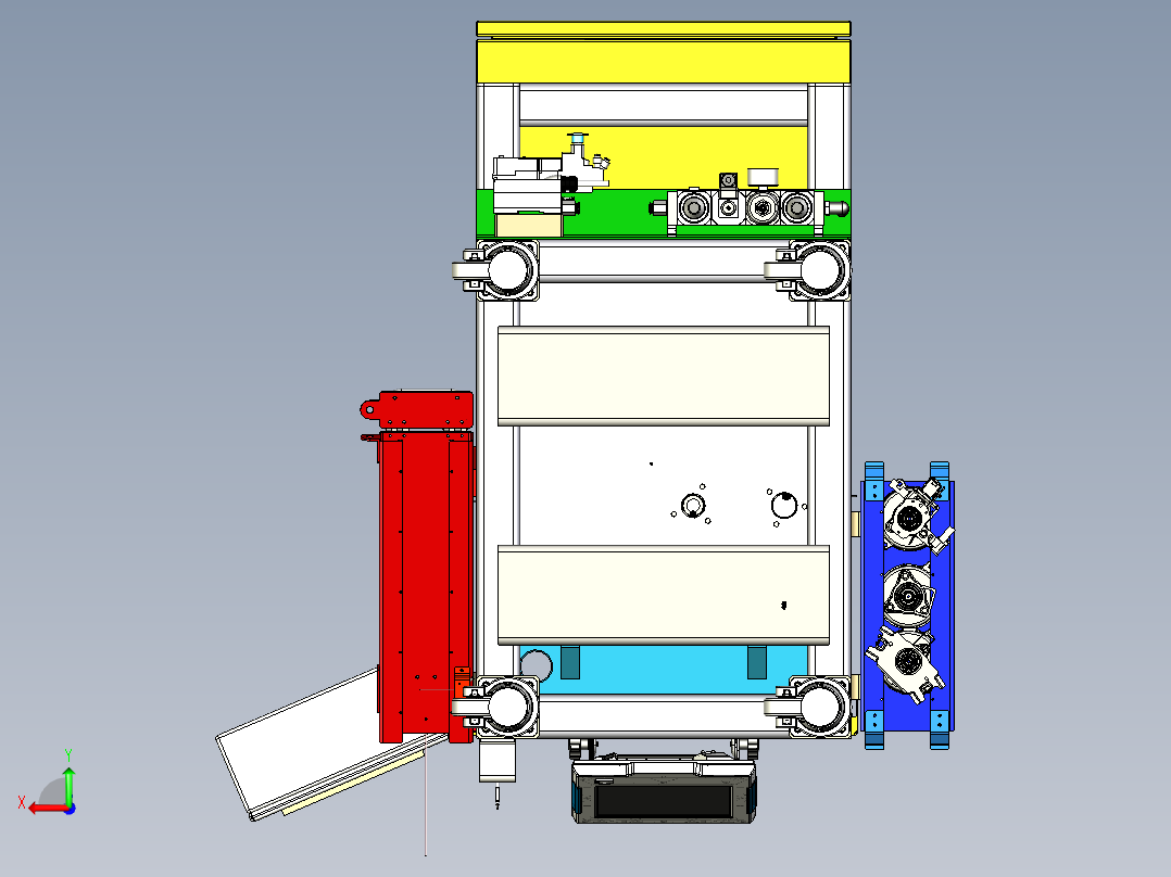 上下管柱压装后视图