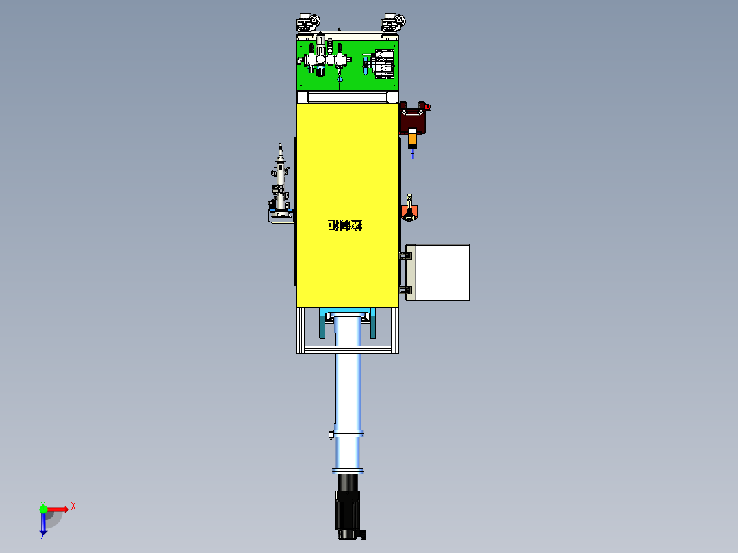 上下管柱压装俯视图