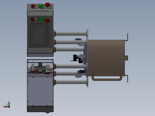 胶桶显示器后视缩略图