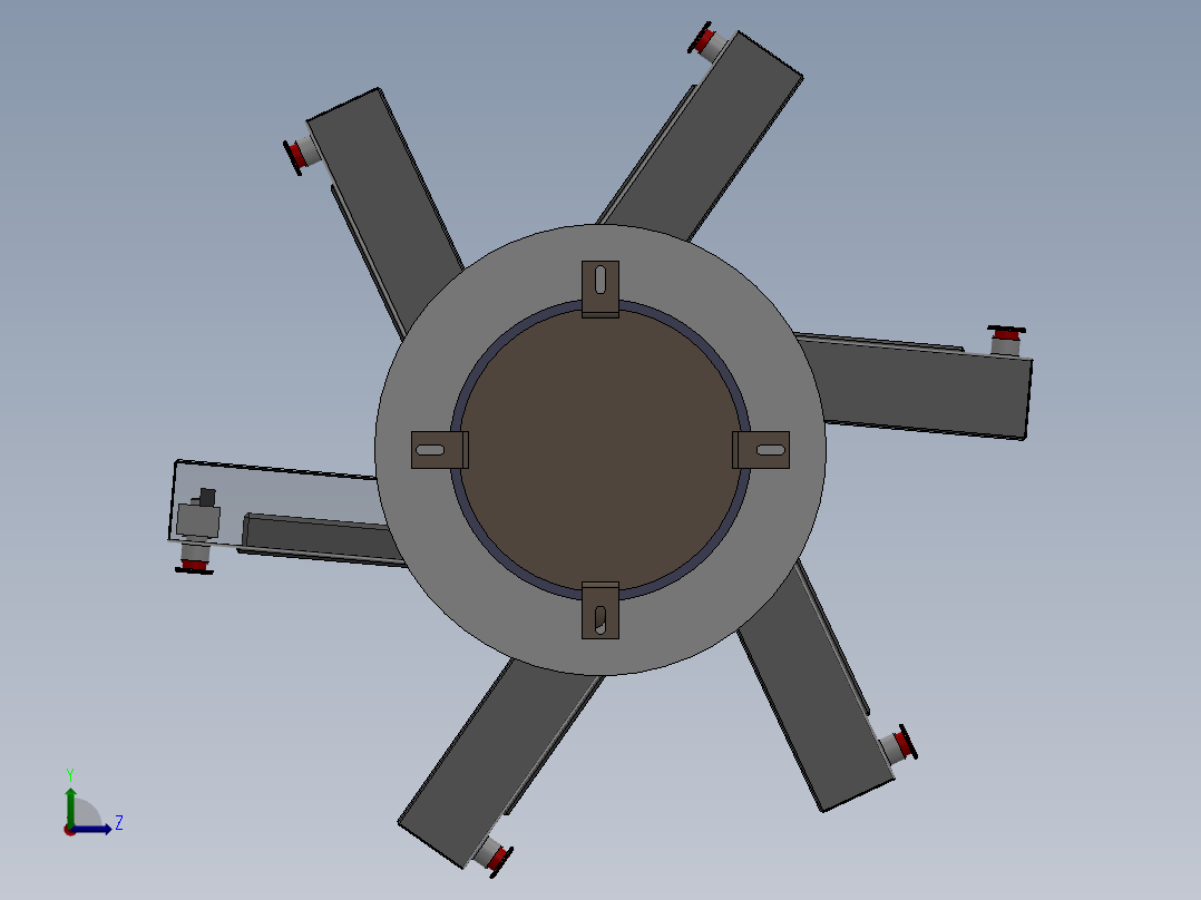 胶桶显示器左视图