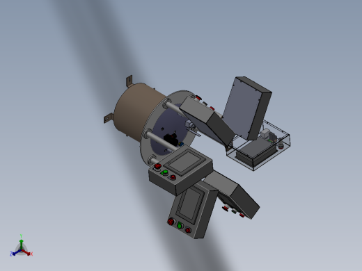 胶桶显示器正等轴测缩略图