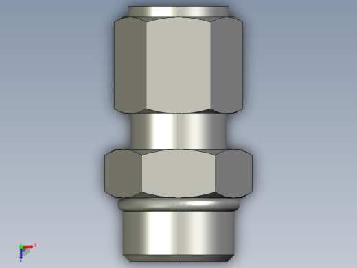 卡套式工业通用硬管接头8-10_f5bu-s俯视缩略图