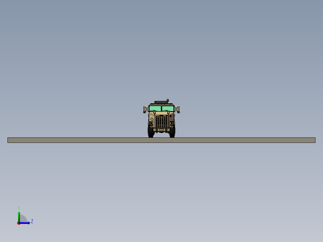 奥什科什大货车左视图