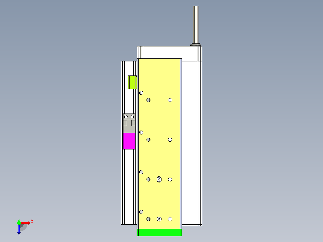 威洛博LES小滑台LES16-Lxx-S100-BR俯视图