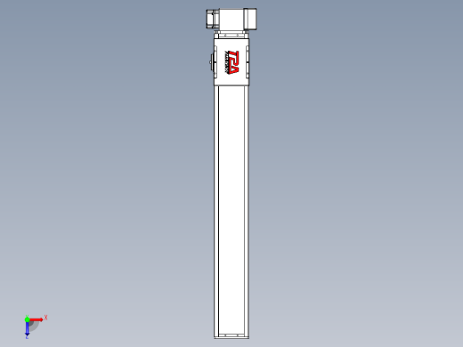 同步带全封闭直线模组TPA-HCB-110D-90-L750-LP-C-P40-N3俯视缩略图