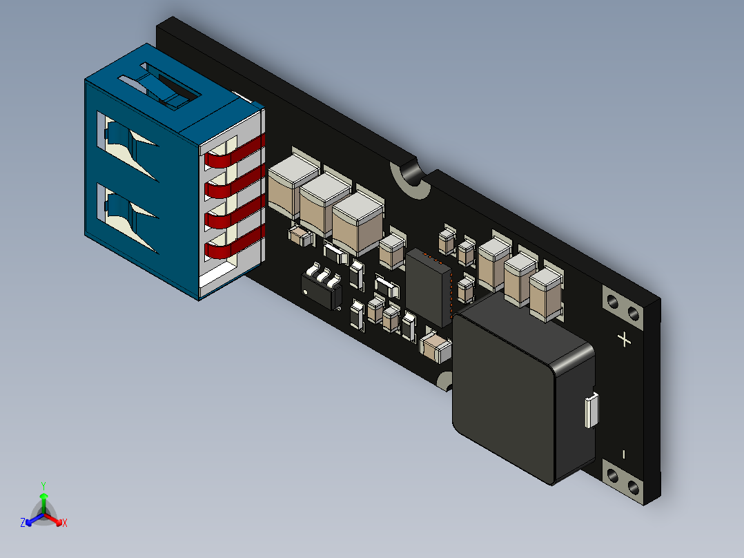 快速充电tps61088升压模块主视图