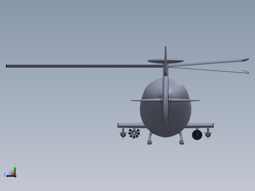 直升飞机 飞机模型设计 (72)右视缩略图