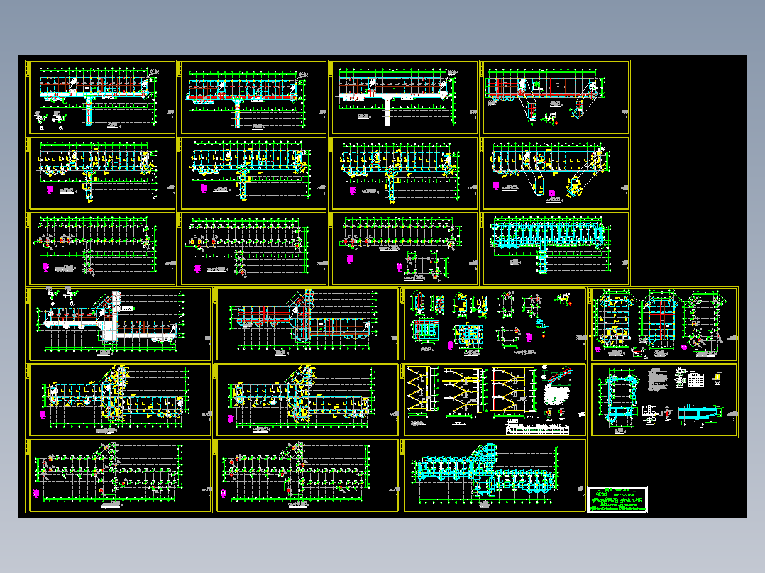 某地区教学楼审查后图纸