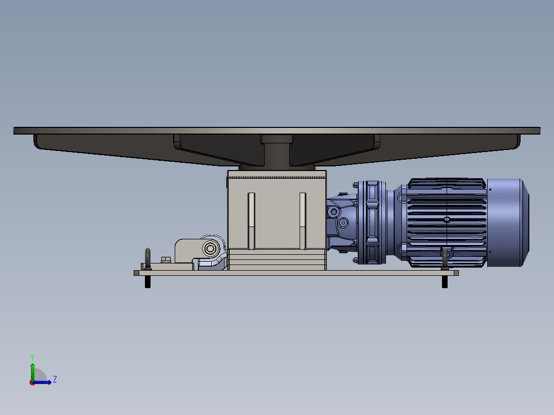 重型转盘左视图