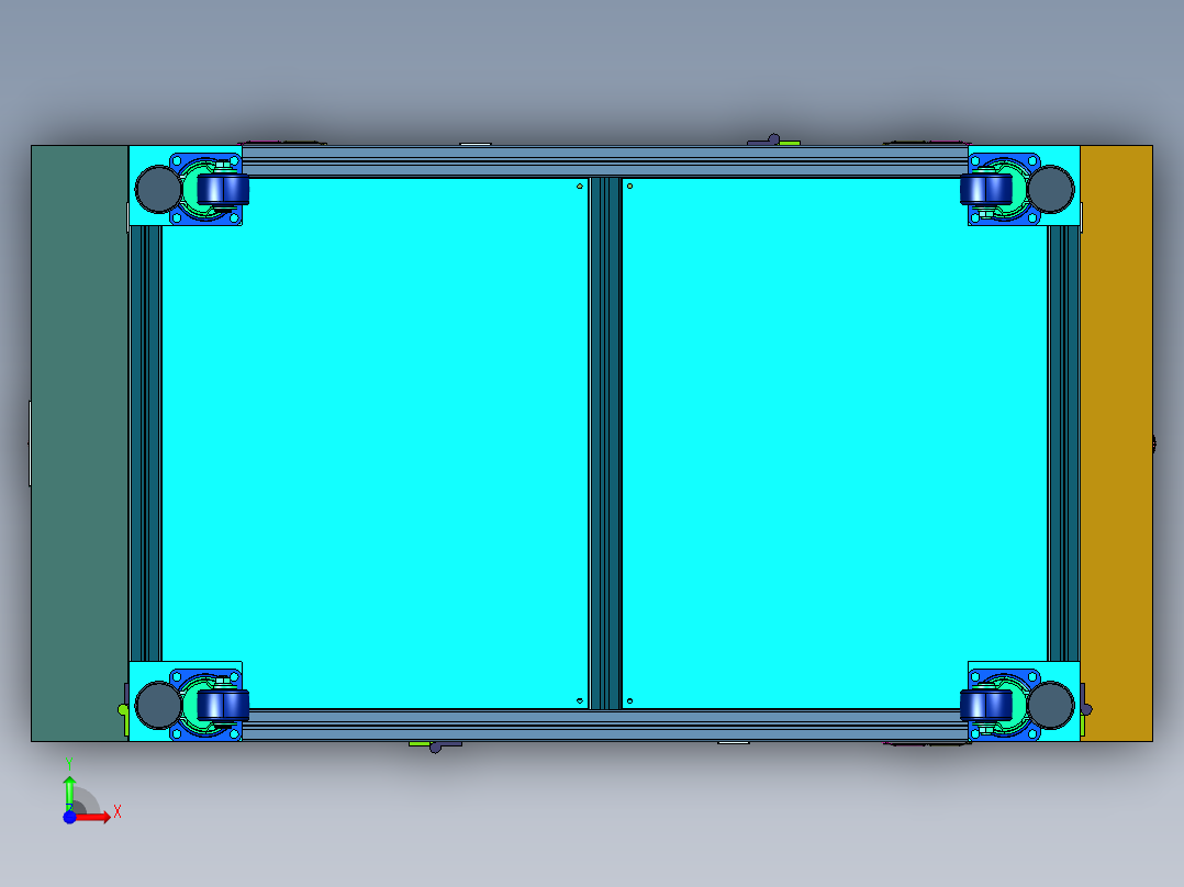 塑胶件尺寸外观视觉检测设备前视图